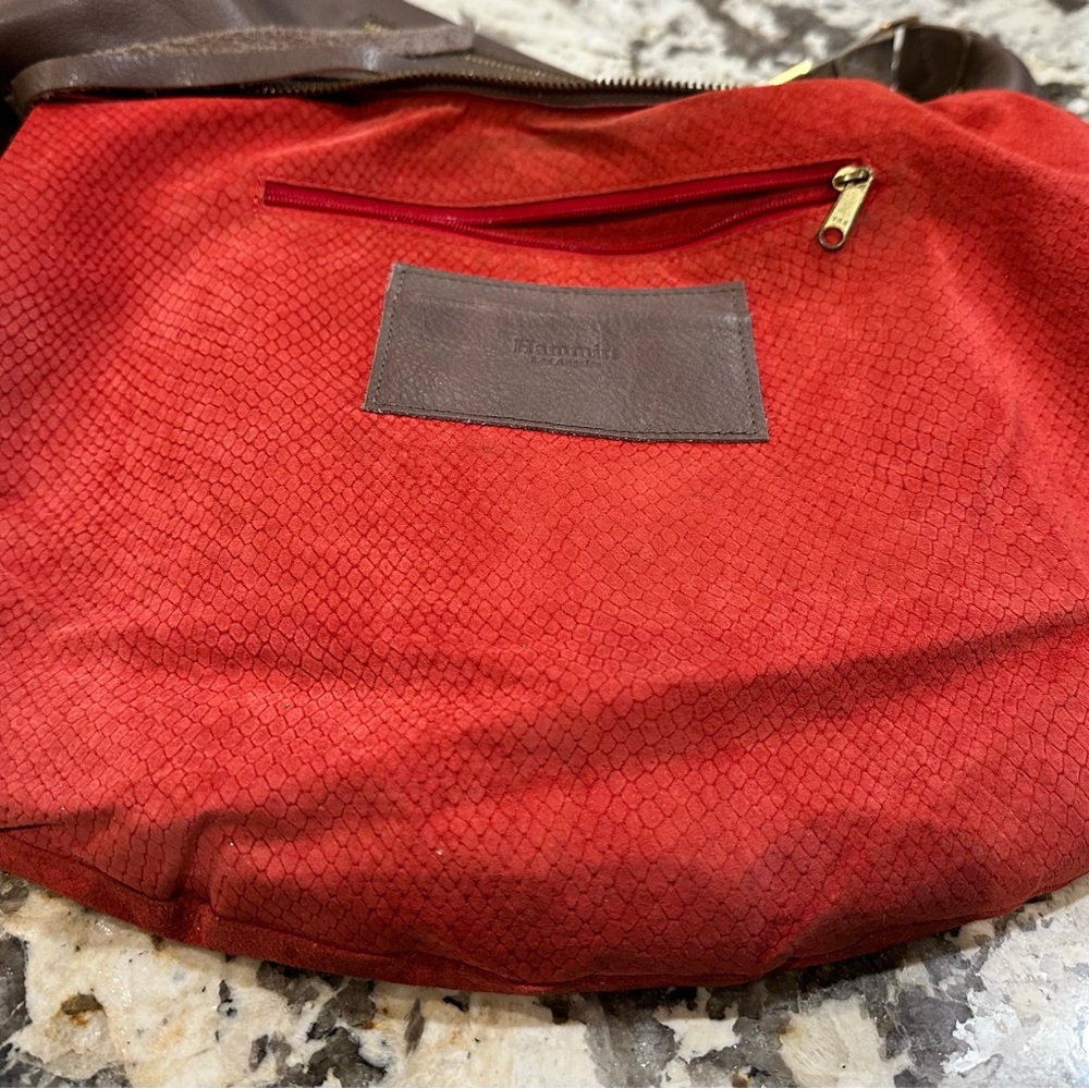 Hammitt Brown Leather Hobo with Gold Studs - Picture 3 of 7